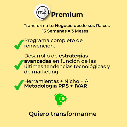 Mentoría  Reinvéntate y Adáptate (13 semanas)